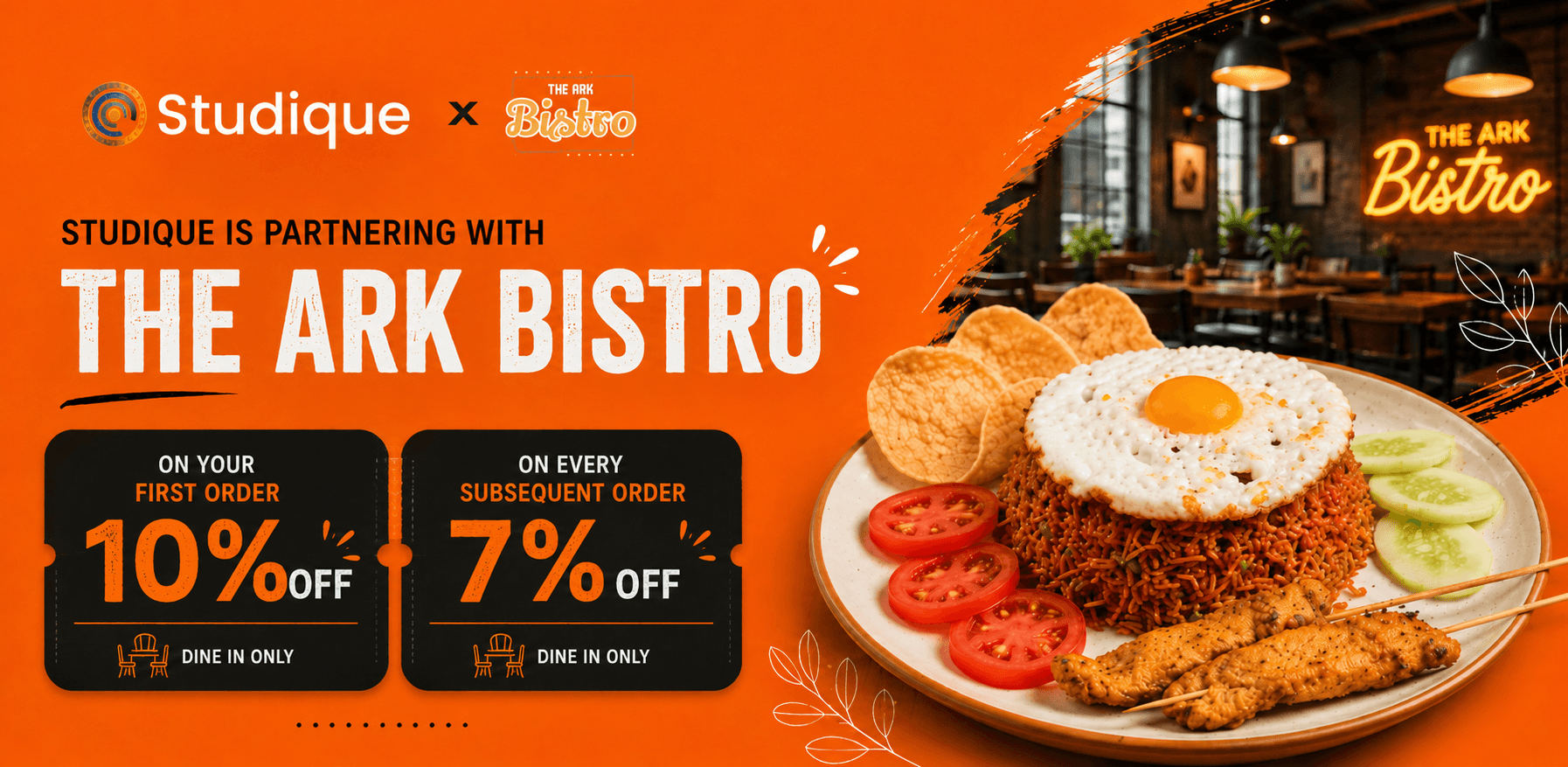Ark Bistro promo banner